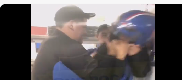 En una pizzería todo se salió de control