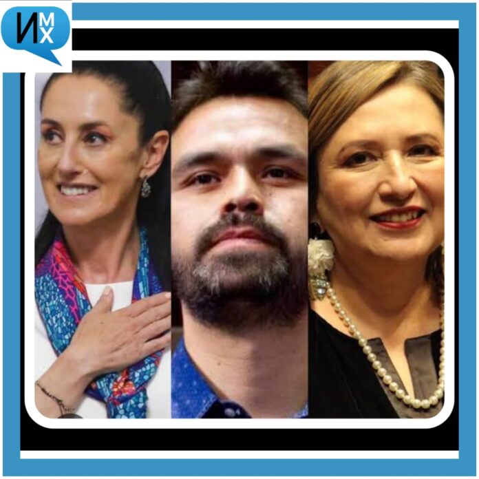 Los tres aspirantes a la presidencia de la República