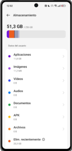 Almacenamiento Android