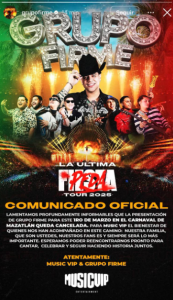 Comunicado Grupo Firme