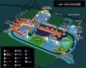 Vive Latino 2025 mapa
