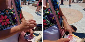 Estafan artesana de Yucatán con pesos argentinos