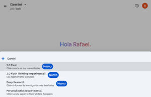 Demostración de como activar el historial