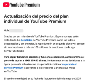 YouTube Premium México