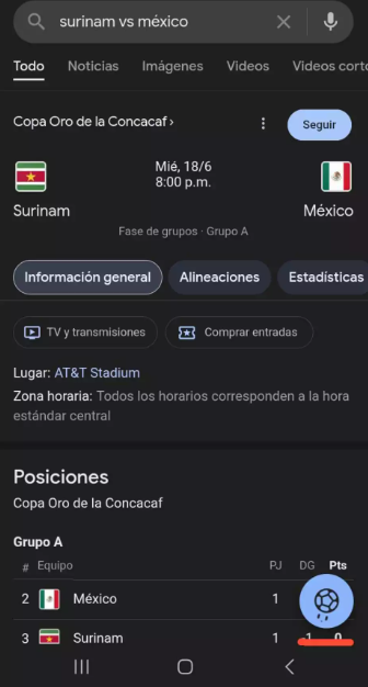 Minijuego de Google Mundial de Clubes 2025