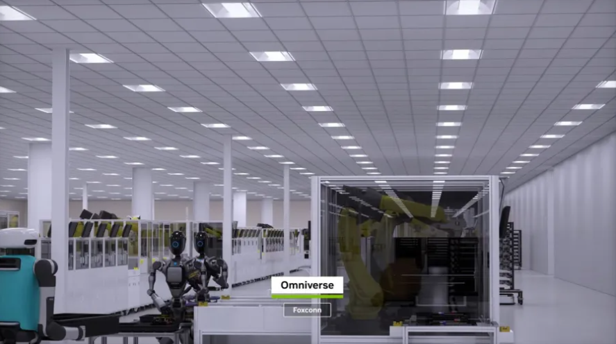 robots trabajando