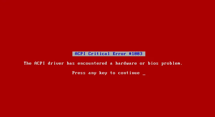 Pantalla roja Windows 98