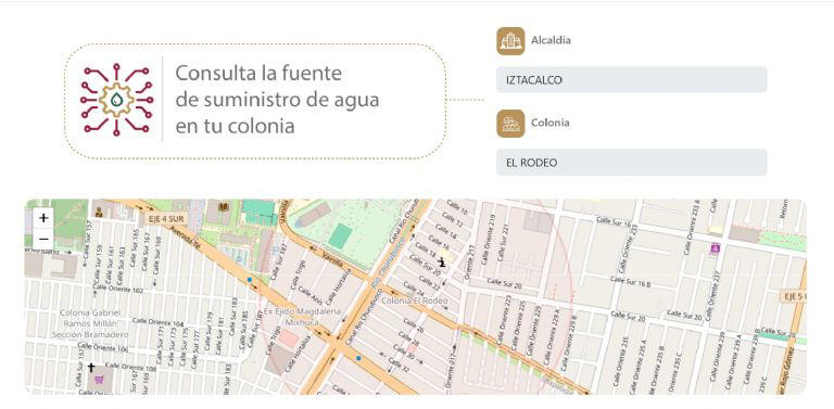 Agua en tu colonia | Aplicación