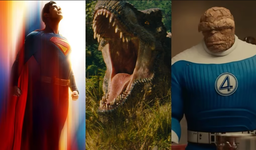 Superman", "Los Cuatro Fantásticos: Primeros Pasos" y "Jurassic World: Rebirth