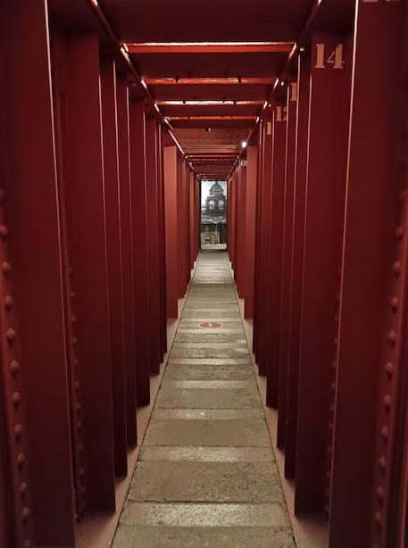 los cimientos del Monumento a la Revolución