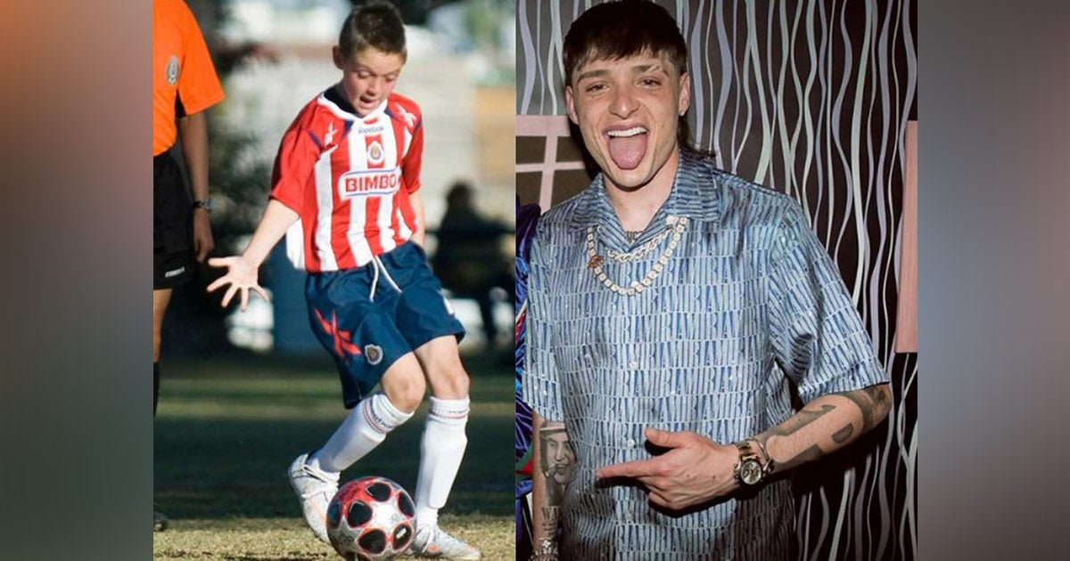 El grado de estudios de Peso Pluma se complementó con su pasión por el fútbol en las fuerzas básicas de Chivas.