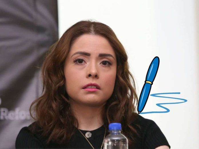Meme popular sobre la recomendación de Maryfer Centeno y la pluma azul.