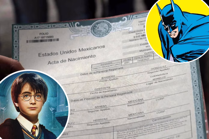 Nombres prohibidos en México 2025