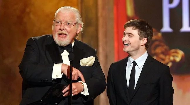 Richard Griffiths y Harry Potter en los Oscar