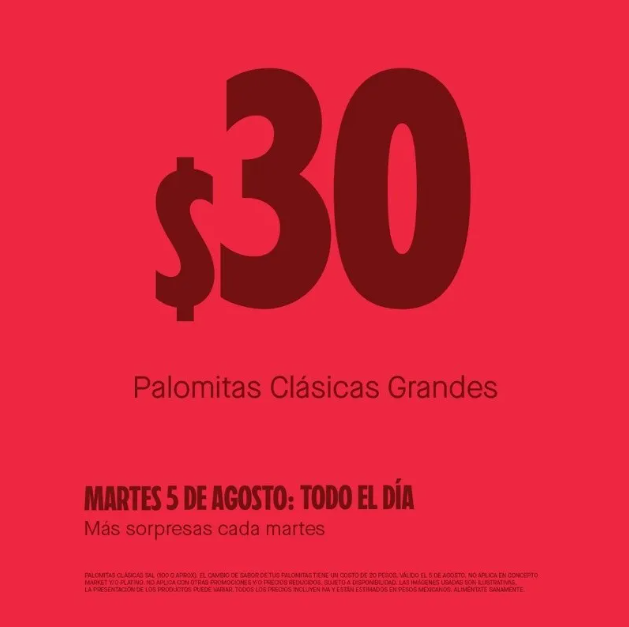 Martes dulcería cinemex