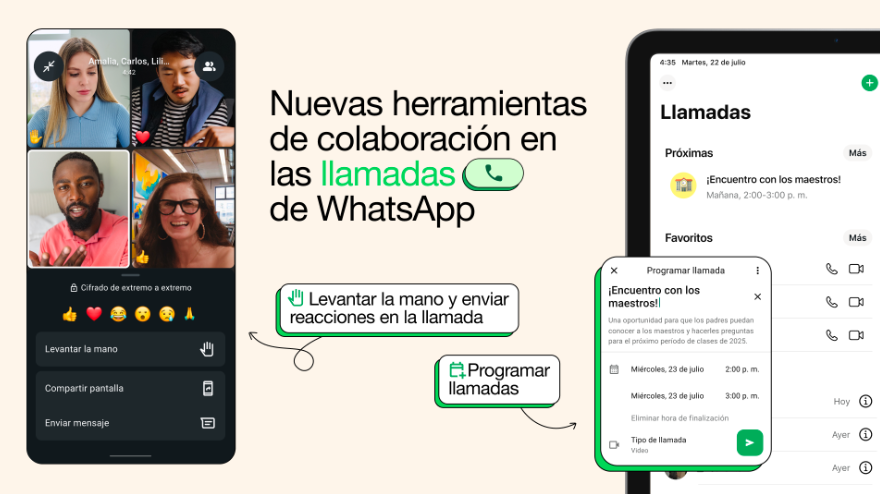 WhatsApp videollamadas novedades