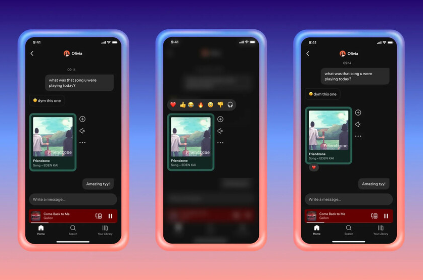 Spotify mensajes