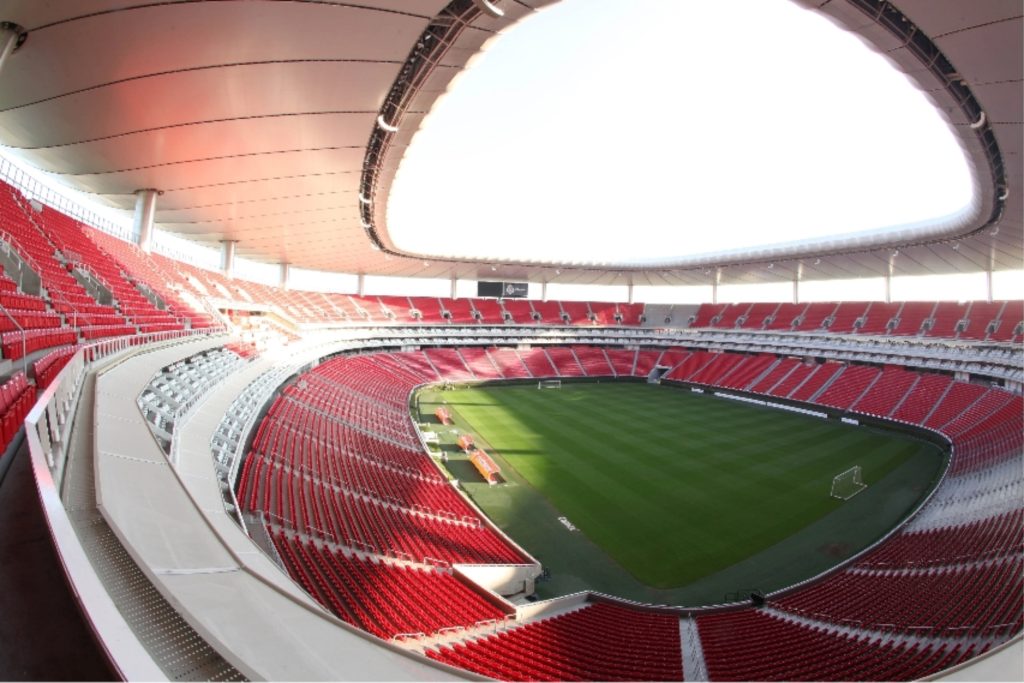 Vista del Estadio Akron en Guadalajara, otra sede para la que ya se ofrecen boletos del Mundial 2026 en México.