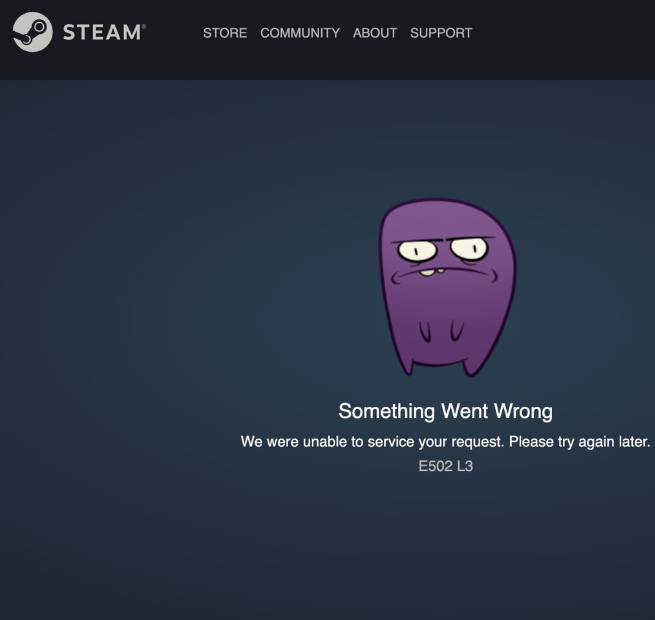 Steam caída
