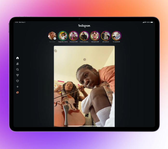 Instagram en iPad