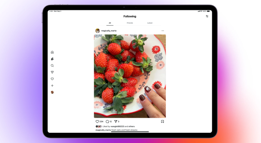 Instagram iPad