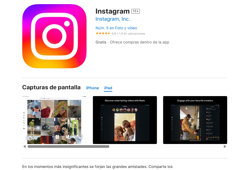 Instagram App Store
