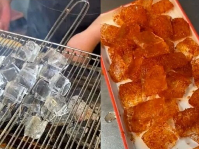 Cubitos de hielo a la parrilla