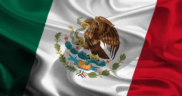Icono de la bandera de México y una palabra, representando la riqueza de las frases mexicanas como 'estar en ascuas'.