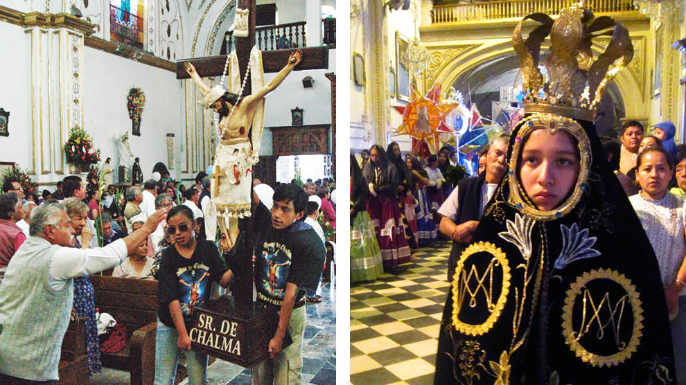 Personas en una celebración religiosa católica, representando la fe en los países más católicos del mundo.