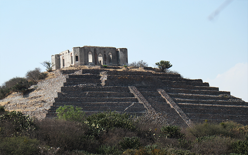 Pirámide de El Cerrito, un sitio arqueológico con un museo interactivo en Querétaro.