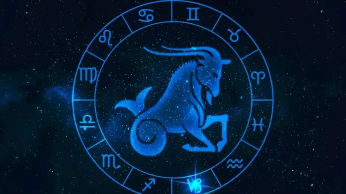 Símbolo astrológico de Capricornio, representando la ambición y la disciplina de los signos zodiacales de enero.
