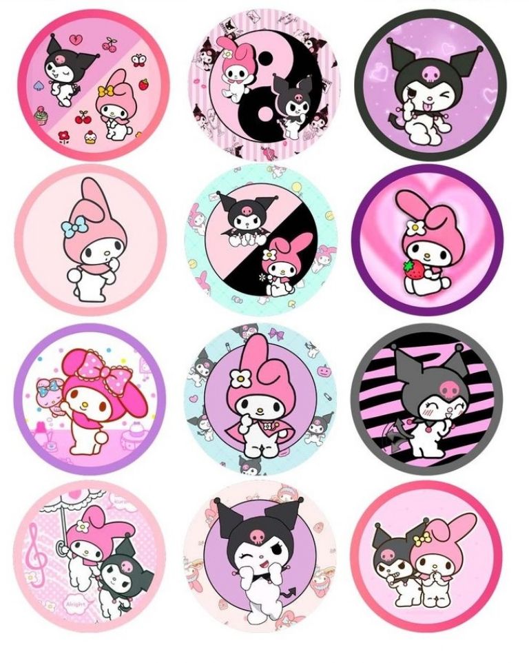 Imprimir dibujos de Kuromi para colorear | Arte 4
