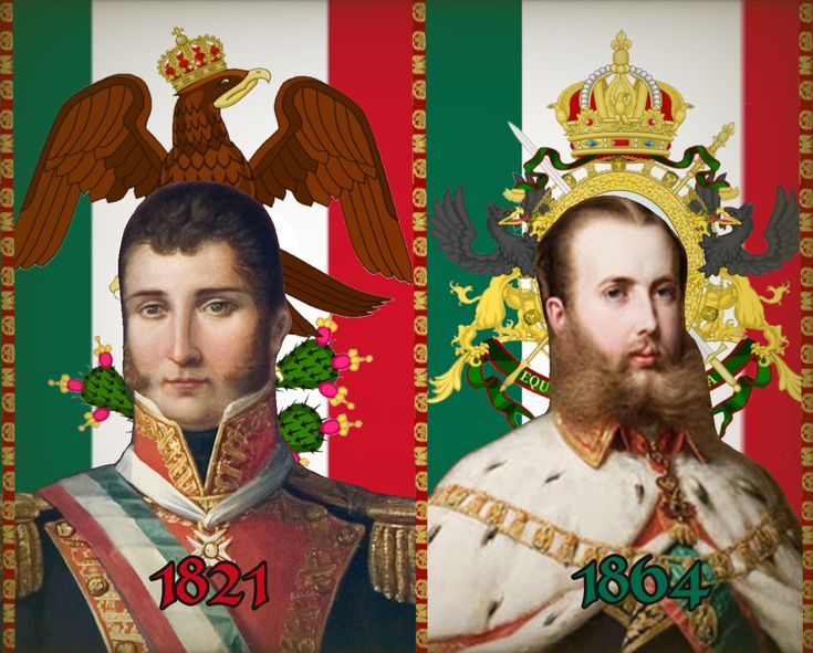 Maximiliano de Habsburgo y Agustín de Iturbide, en un montaje visual, representando su conexión histórica.
