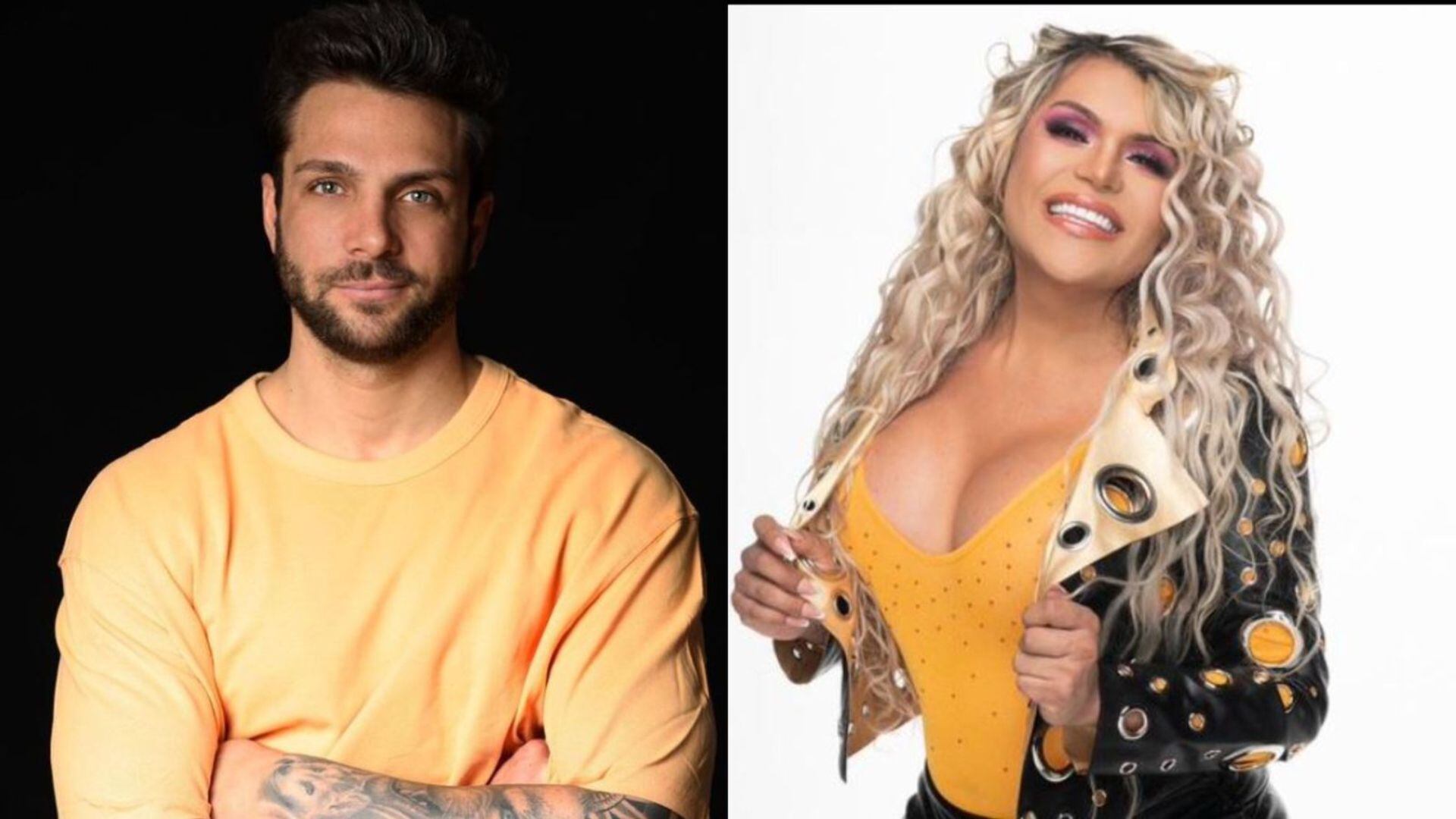 Nicola Porcella y Wendy Guevara en 'La Casa de los Famosos México', en un momento de cercanía.
