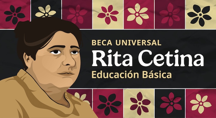 Retrato de Rita Cetina Gutiérrez, la maestra y feminista pionera que da nombre a la beca.