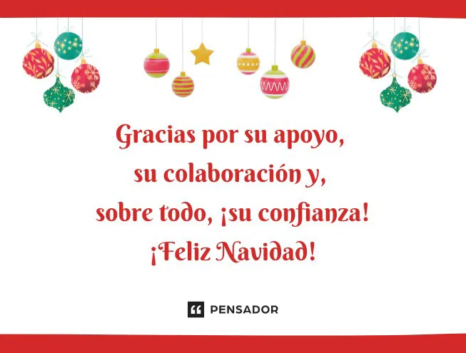 Frases para tarjetas de regalo navideñas formales