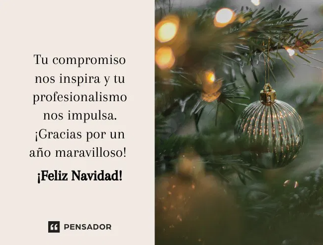Frases para tarjetas de regalo navideñas formales