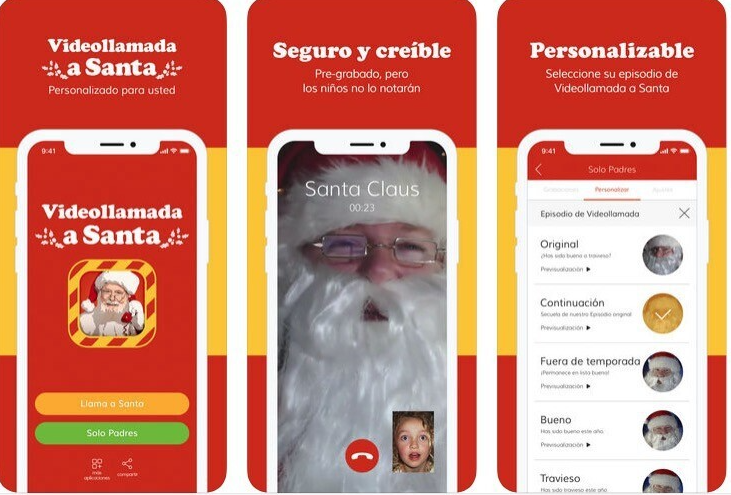 Videollamada a Santa