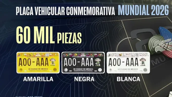 Placas de circulación para el Mundial 2026