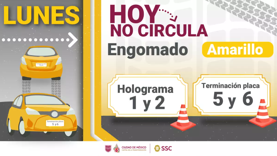 Hoy No Circula para este lunes 5 de enero