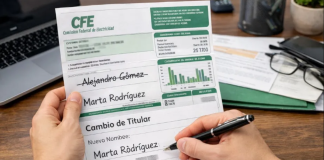Cita para cambio de nombre en recibo de luz CFE: requisitos