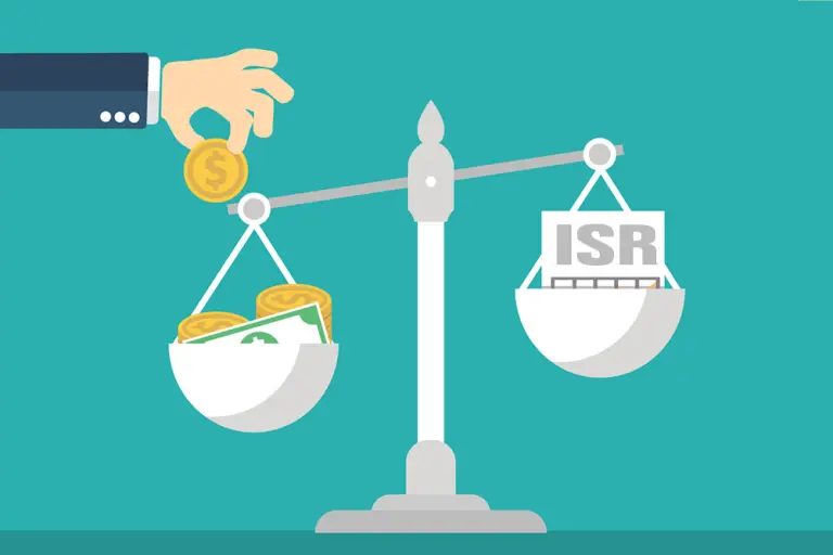 Iconos de ISR e IVA, representando los impuestos que debe pagar un freelance en México.