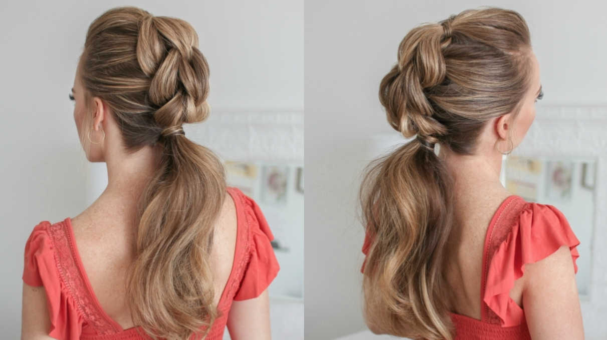 La Coleta Dividida con Ligas (Sectioned Pull-Through Ponytail)