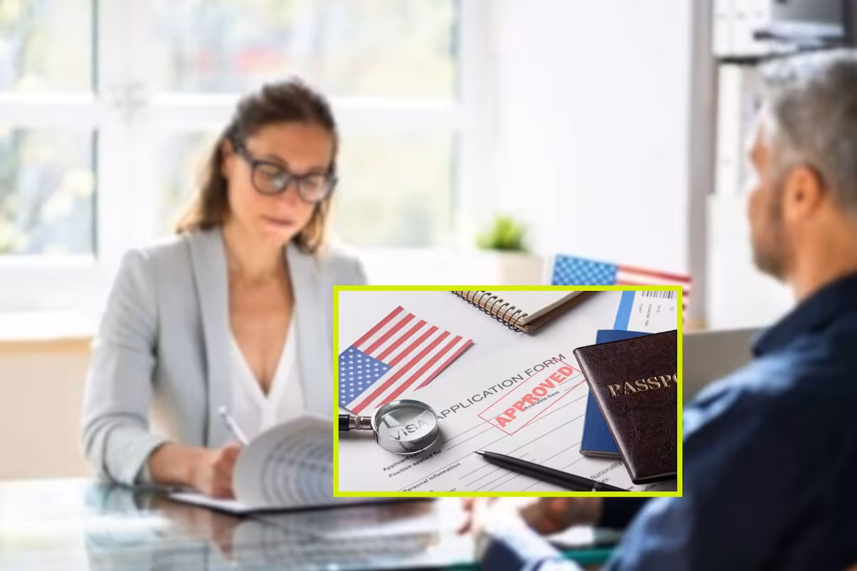 Persona en una entrevista consular, un paso clave en el trámite de la visa americana en México.