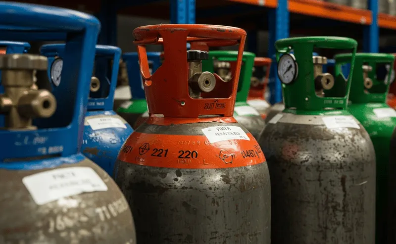 Un repartidor de Gas Bienestar entregando un cilindro seguro en un domicilio de la CDMX.