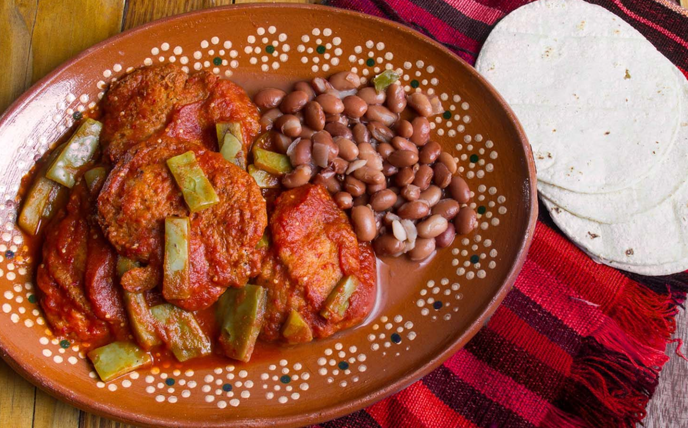 Tortitas de camarón con nopales