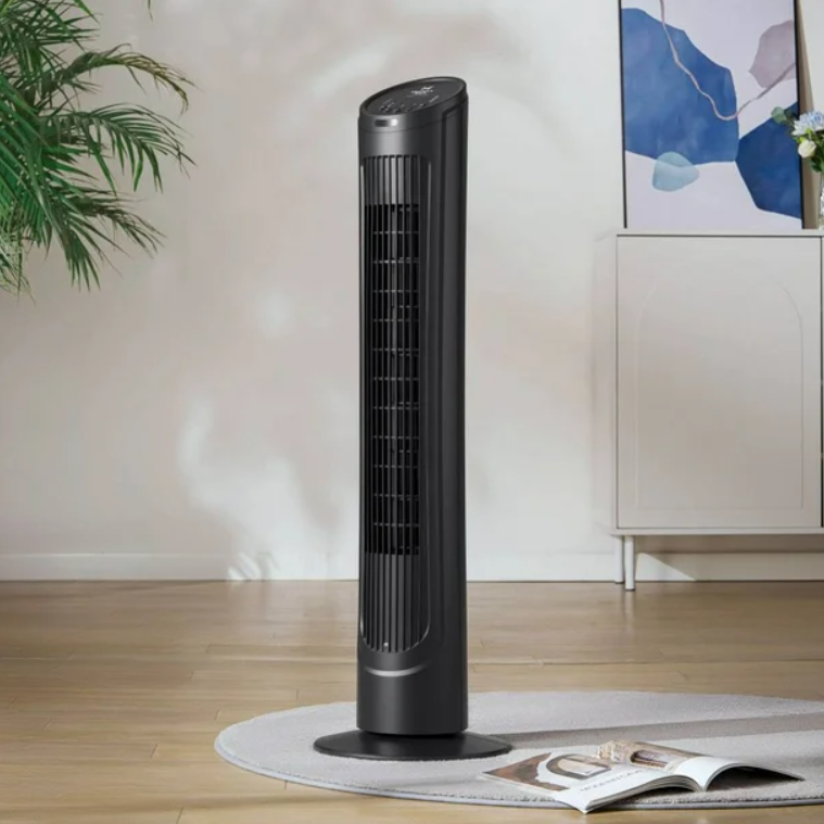 El Ventilador de Torre: Circulación Amplia y Suave