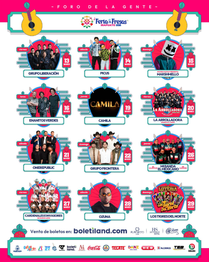 Cartelera del Foro de la Gente (Teatro del Pueblo): Estrellas Mundiales a un Precio Accesible