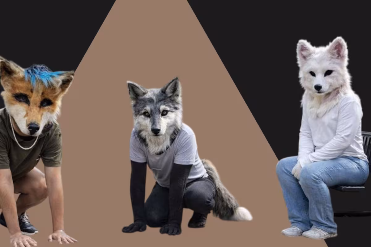 Gráfico explicativo sobre qué es un therian, con siluetas de animales y humanos.