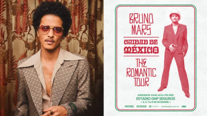 Bruno Mars anuncia "The Romantic Tour" en CDMX: Fechas, lugar y boletos